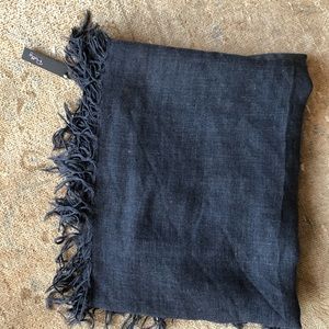 NWT blue scarf with fringe